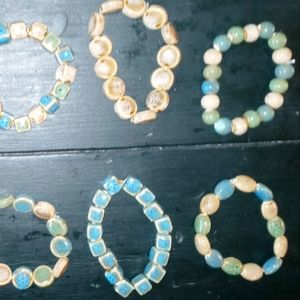 TEN stone stretch bracelets
